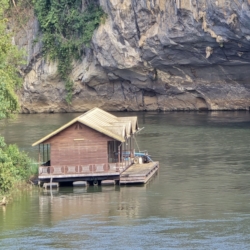  A floating house on the river Kwai