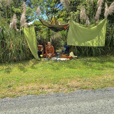  Just south of Blenheim we rest to dry some of our gear.