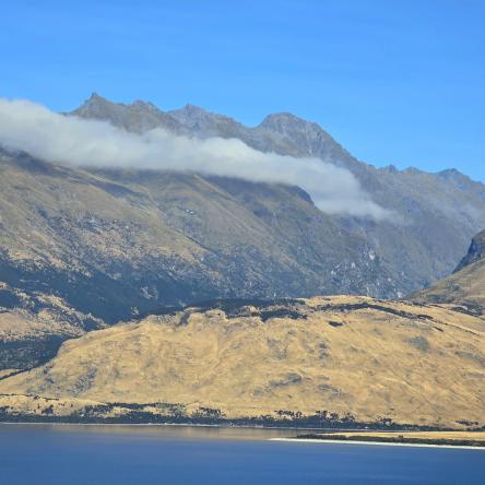  Mountains and water.