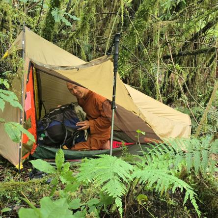  Ajahn tucked away snugly in the forest.