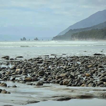  Looking north along Rapahoe beach.