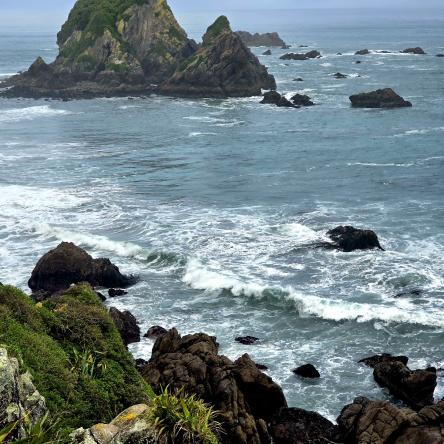  Well worn rocks at Cape Foulwind.