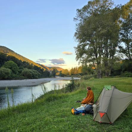  Probably our best camping spot; beside the Polorous River.