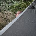  We did afternoon meditation - in tense (tents).