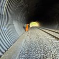  The Whale trail cycle path unexpectedly ended so we walk the rail line.